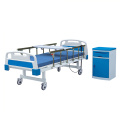 Medical Manual 2 Crank Bed For Hospital With Aluminum Guardrail